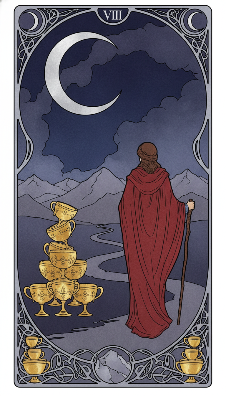 Eight of Cups tarot card
